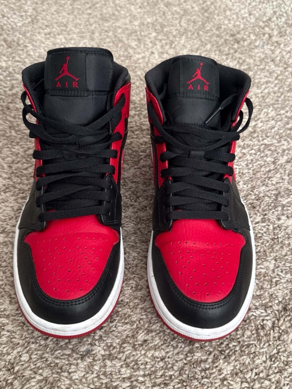 Jordan Retro High Top Sneakers - Black and Red